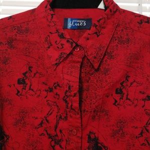 Womens western long sleeve shirt